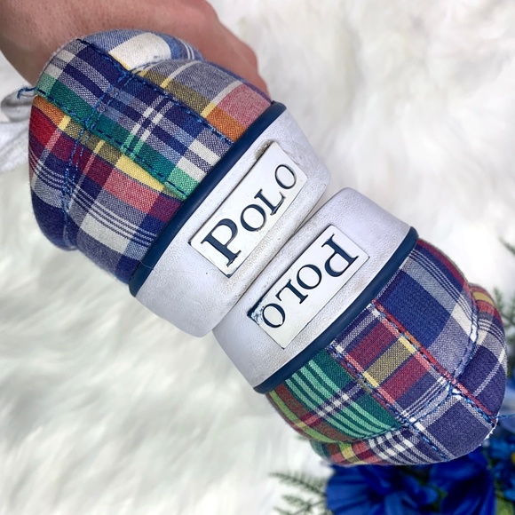 🚫SOLD! |•POLO RALPH LAUREN•|Plaid Fashion Sneaker - Picture 6 of 8